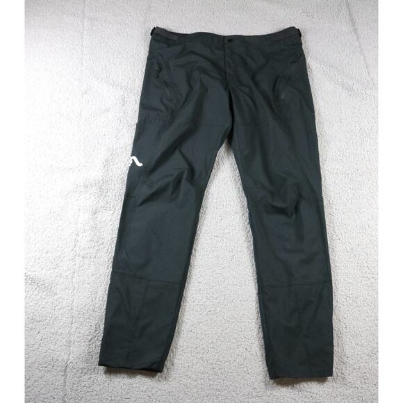 Flylow Pants Mens L Black Goodson Jogger Bike Mountain Biking Softshell Zipper - Picture 1 of 10